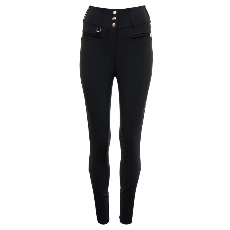 Holland Cooper Premium High Rise Breeches - Black-2